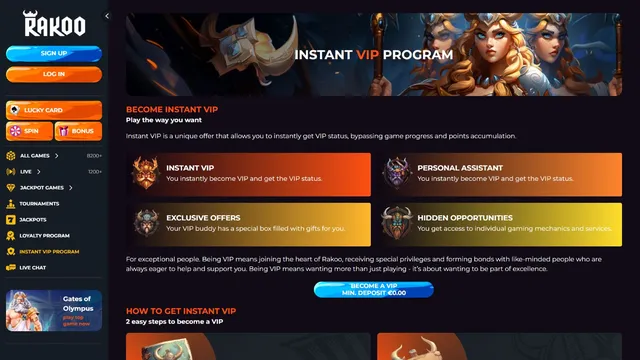 rakoo casino vip club