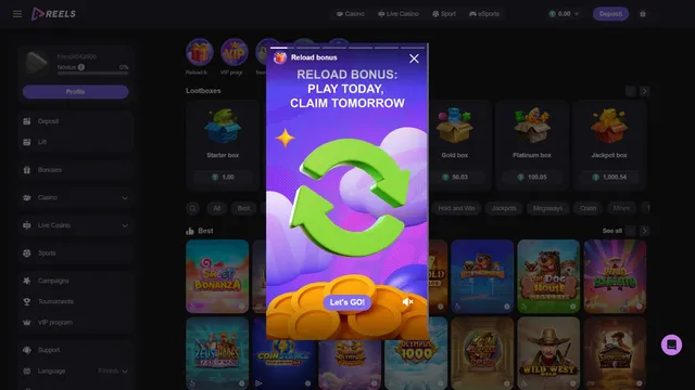 reels casino promotions