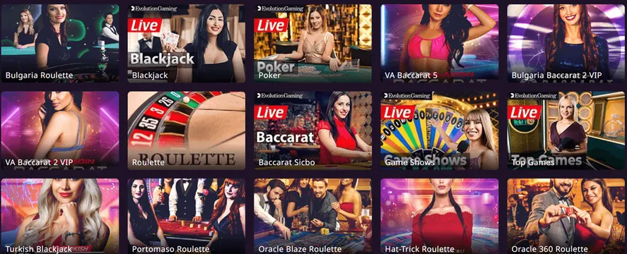respin casino live games