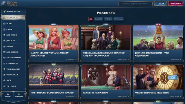 richroyal casino promotions