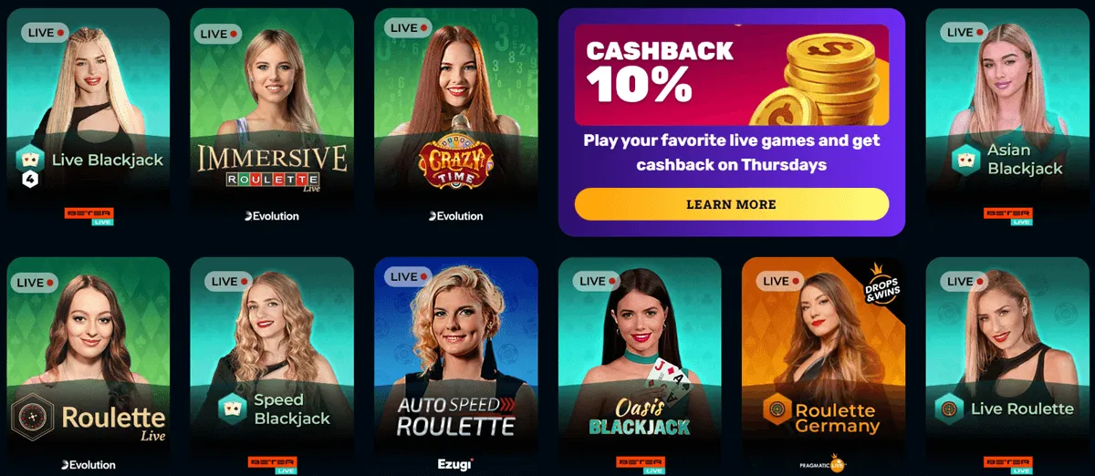 rocketplay casino live