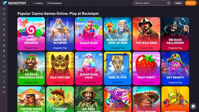 rocketpot casino games