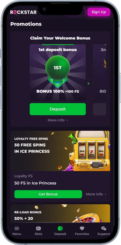 rockstar casino phone promotions