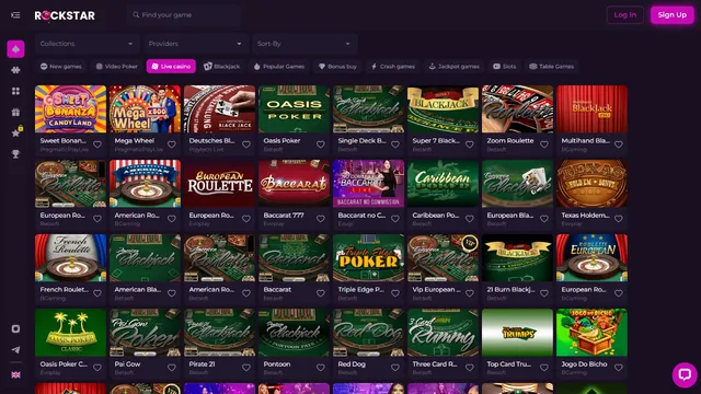 rockstar.casino live games