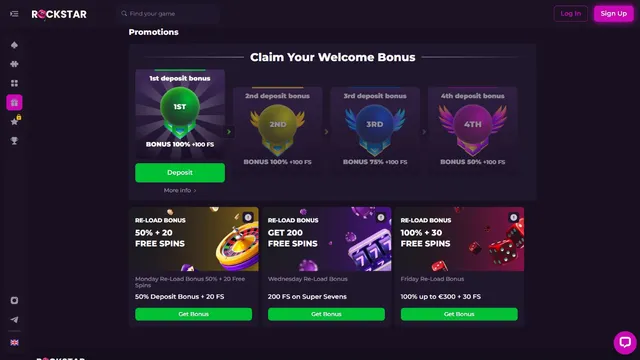 rockstar.casino promotions