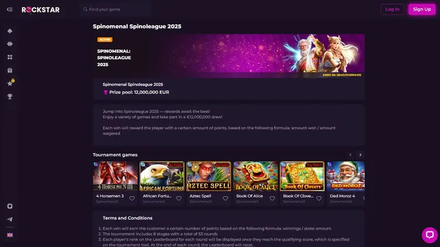 rockstar.casino tournaments