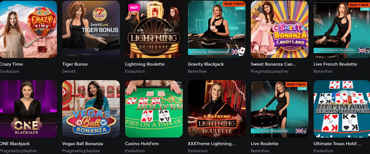 rockwin casino live games