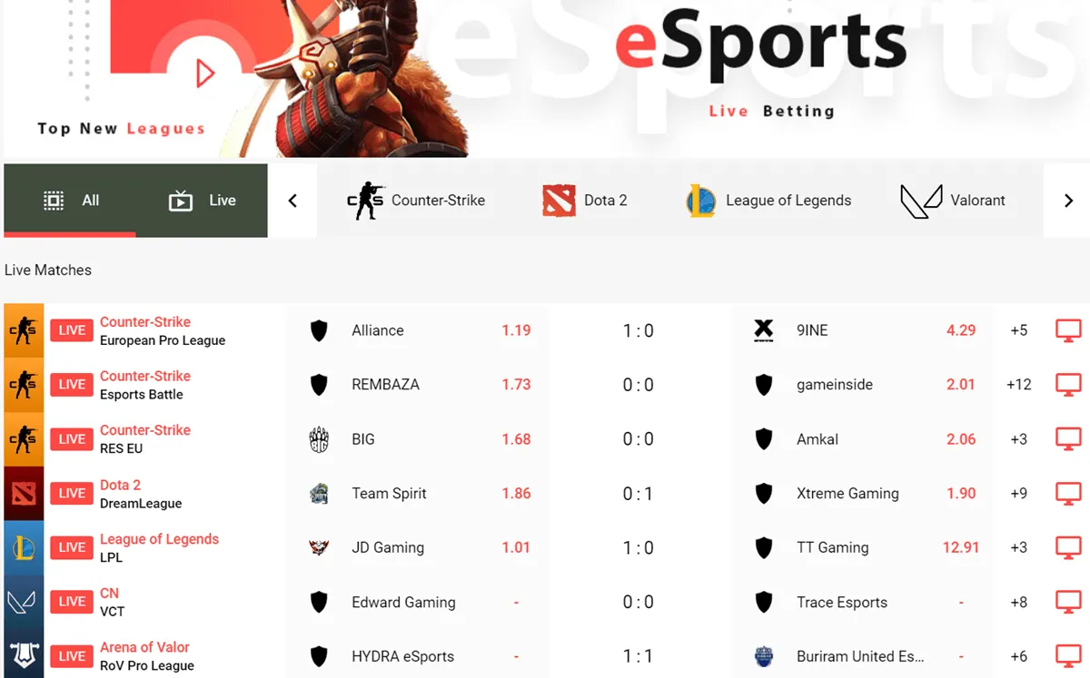 rolletto casino esports