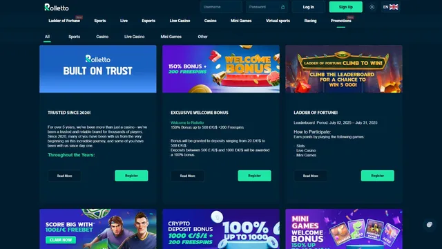 rolletto casino promotions