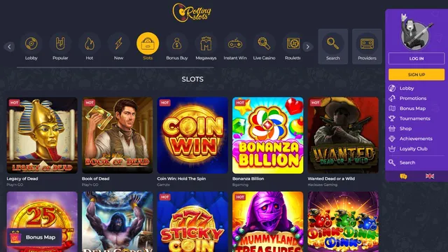 rollingslots casino games