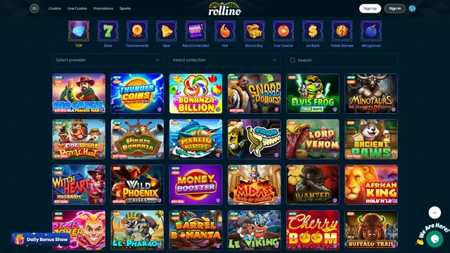 rollino casino games