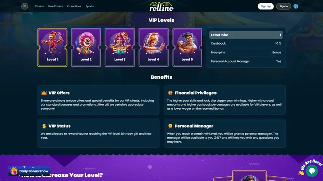 rollino casino vip club