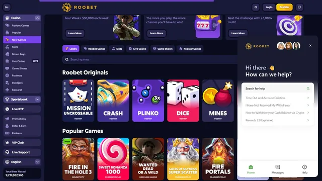 roobet casino support
