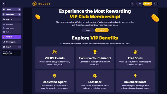 roobet casino vip club