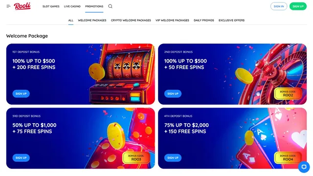rooli casino promotions