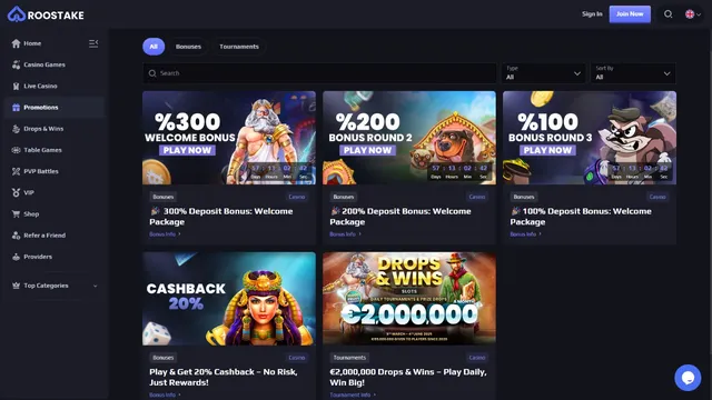 roostake casino promotions