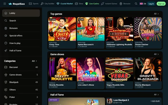 royalsea casino live games