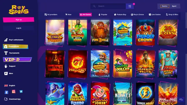 royspins casino games