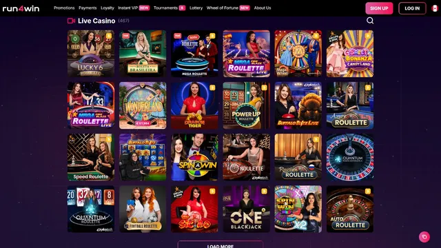 run4win casino live games
