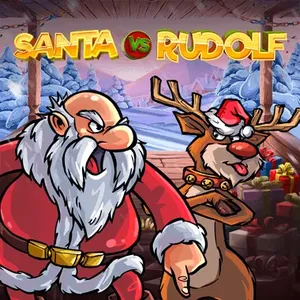 santa vs rudolf slot icon