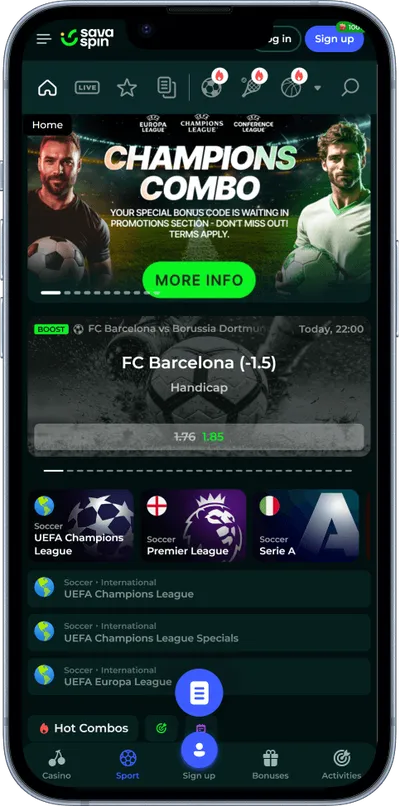 savaspin casino mobile sports betting