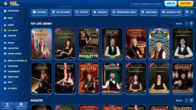 sg casino live games