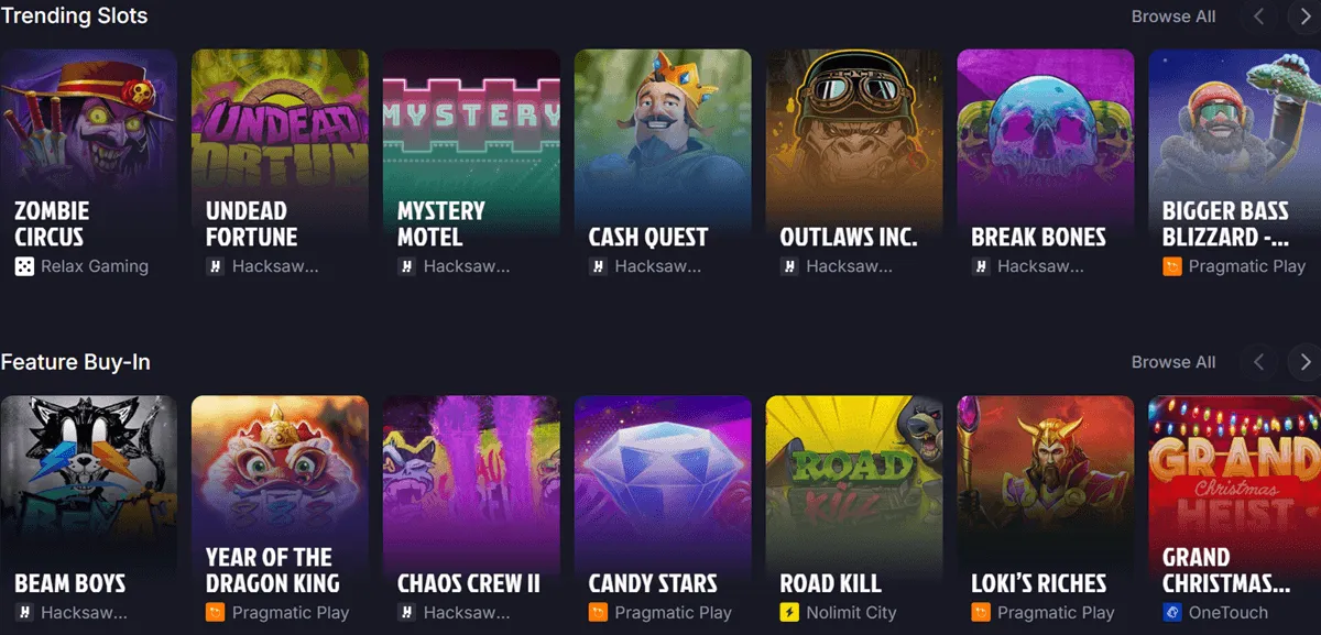 sherbet casino games