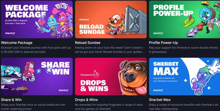 sherbet casino promotions