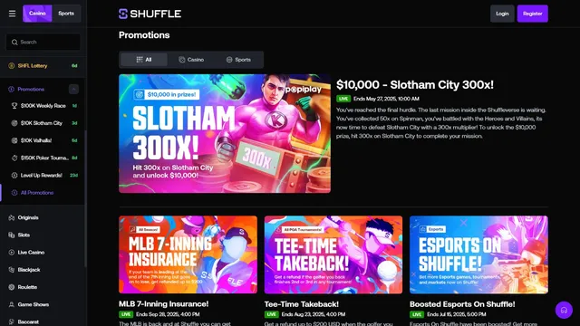 shuffle casino promotions