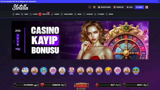 slotella casino website screen