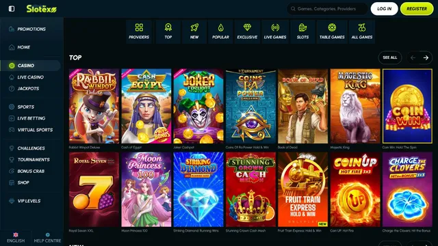 slotexo casino games