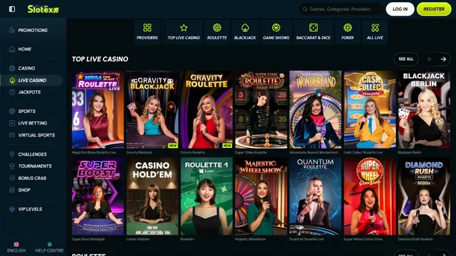 slotexo casino live games