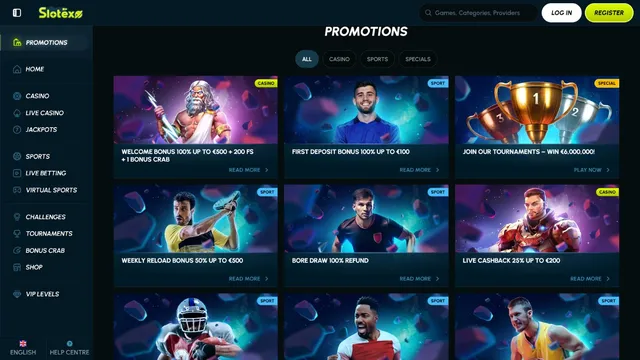 slotexo casino promotions