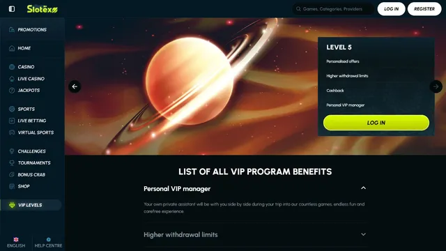 slotexo casino vip club