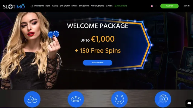 slotimo casino website screen