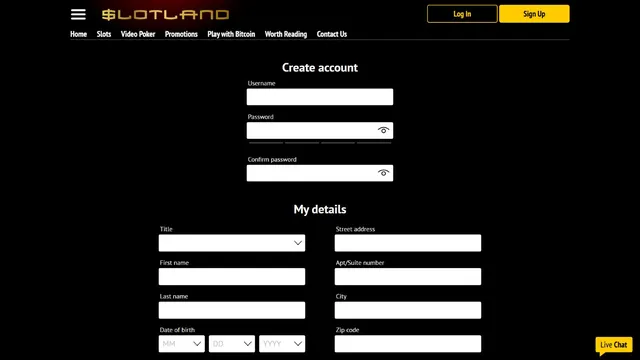 slotland casino registration
