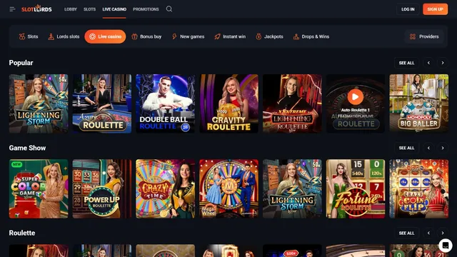 slotlords casino live games