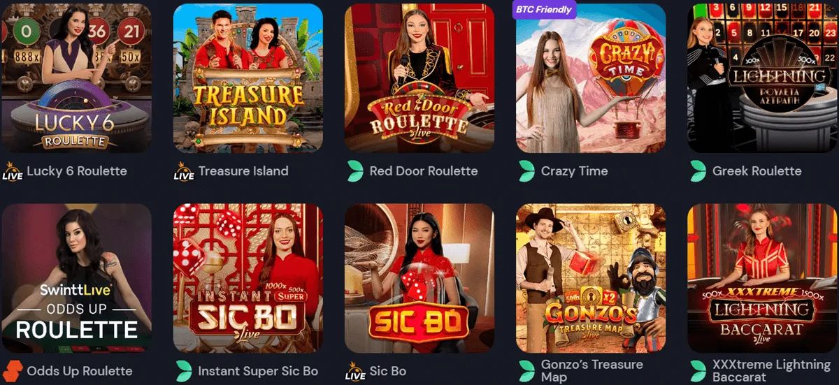 slotozen casino live games