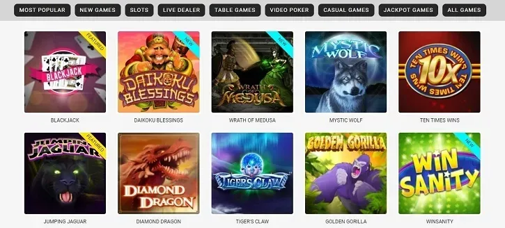 slotsandcasino games