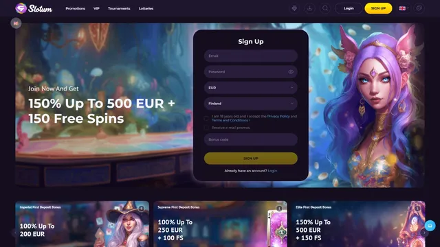 slotum casino registration