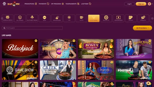 slotvibe casino live games