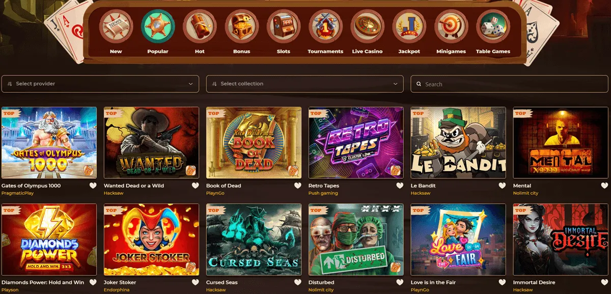 smokace casino games