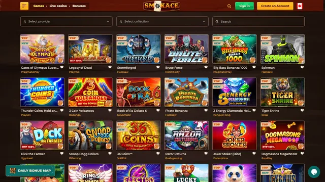 smokace casino games