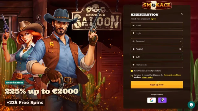 smokace casino registration
