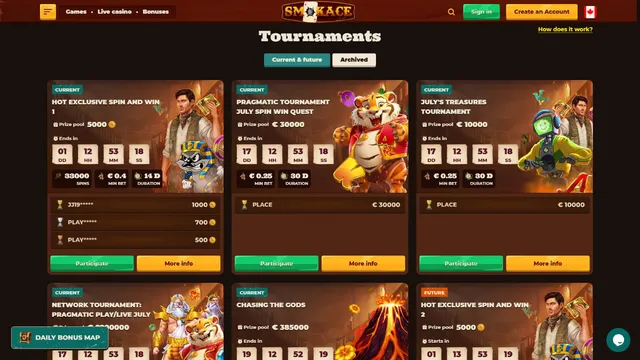 smokace casino tournaments