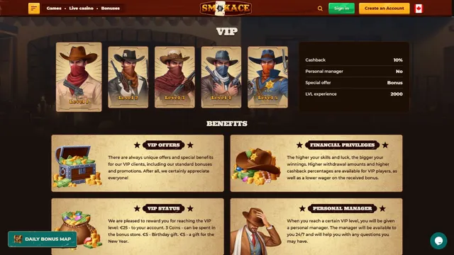 smokace casino vip club