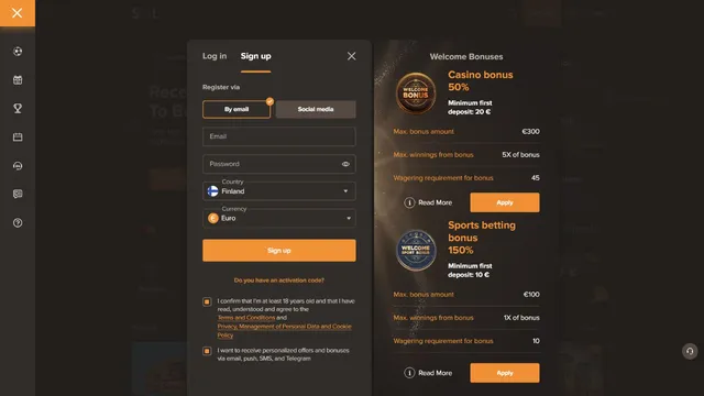 sol casino registration