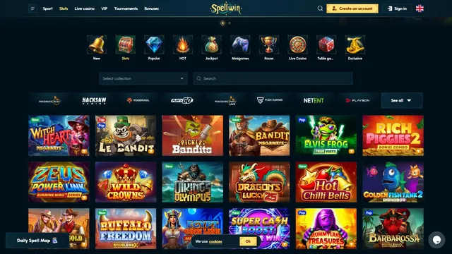 spellwin casino games