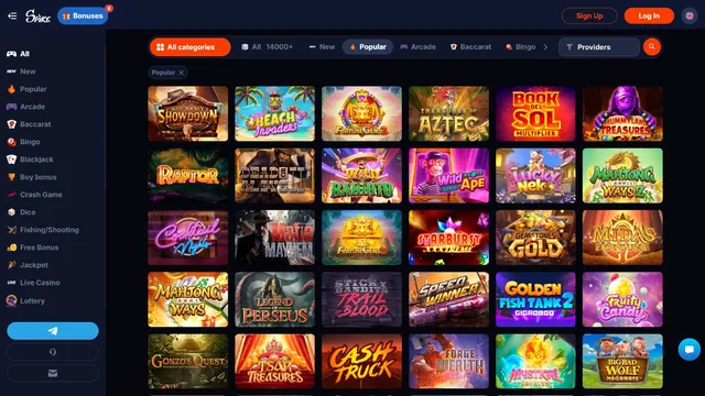 spike casino games