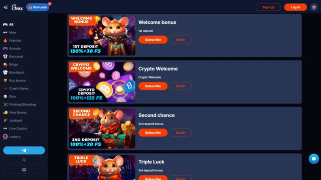 spike casino welcome bonus